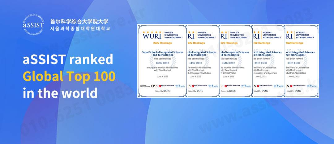 2022年首尔科大WURI世界创新大学最新排名